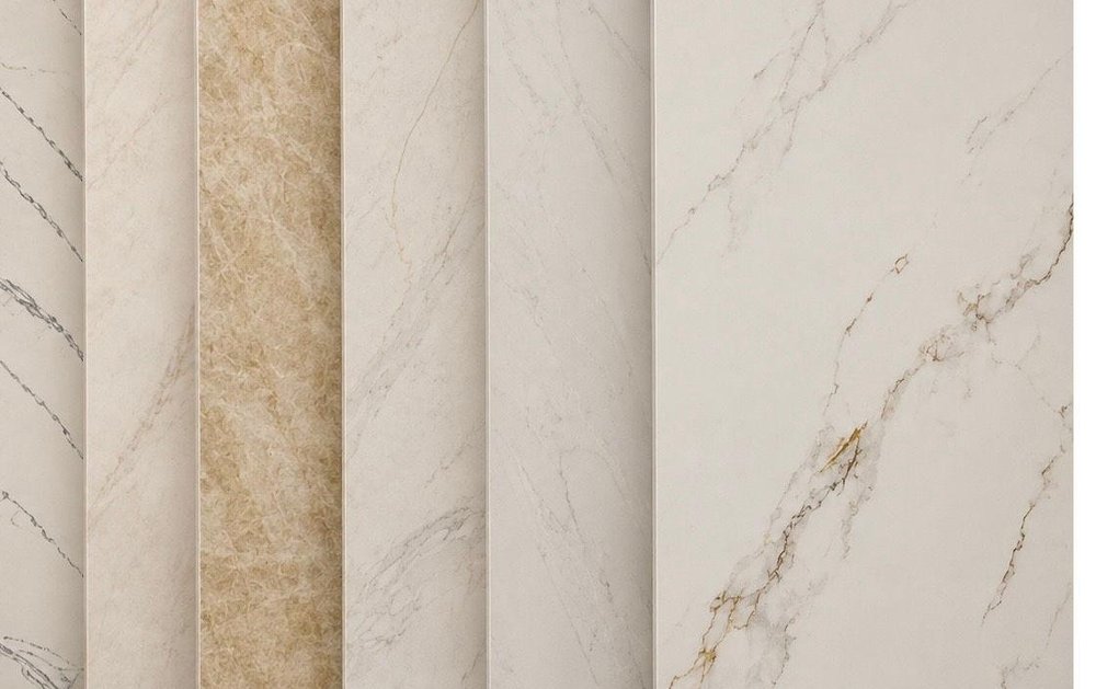 Quartz countertop and kitchen island